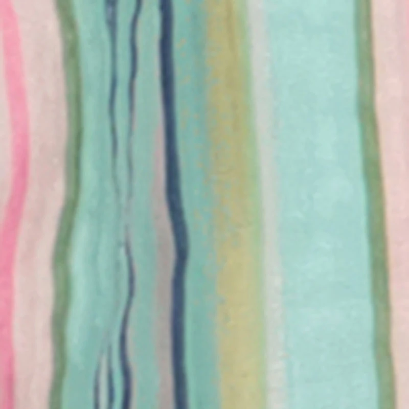 Girls Striped Smocked Peplum Top and Cargo Shorts