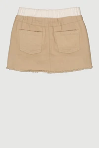Little Girls Varsity Stripe Detail Skort