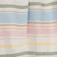 Girls Linen Smocked Button Front Tiered Dress