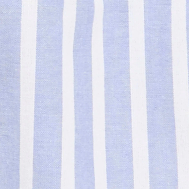 Girls Striped Sleeveless Shirt Dress