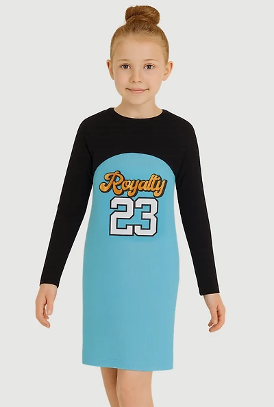 Girls Royalty 23 Tank Dress with Shrug