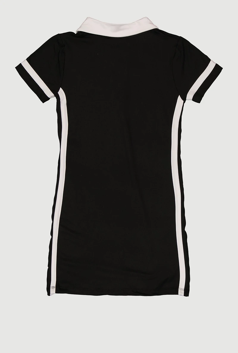 Girls 89 Graphic Polo Dress