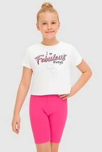 Girls I Am Fabulous Always Tee and Shorts