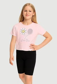 Girls Smile Club Tee and Shorts