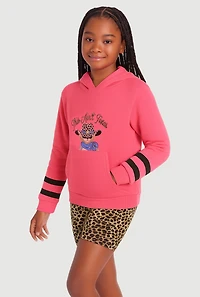 Girls This Aint Texas Graphic Hoodie and Shorts