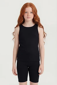 Girls Seamless Tank Top and Biker Shorts