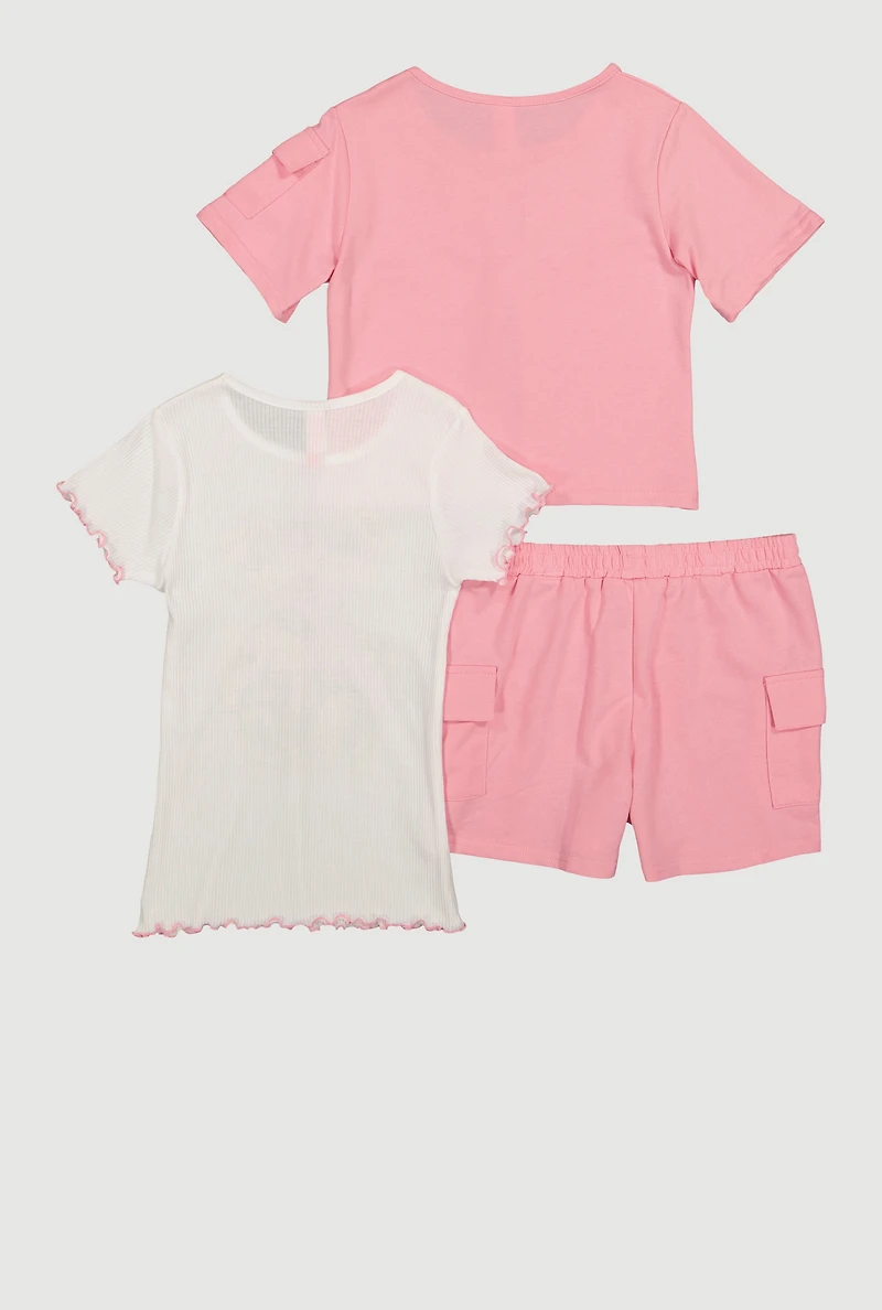 Girls Embrace Your Mistakes Graphic Tees and Cargo Shorts