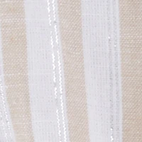 Little Girls Lurex Striped Cargo Pocket Romper