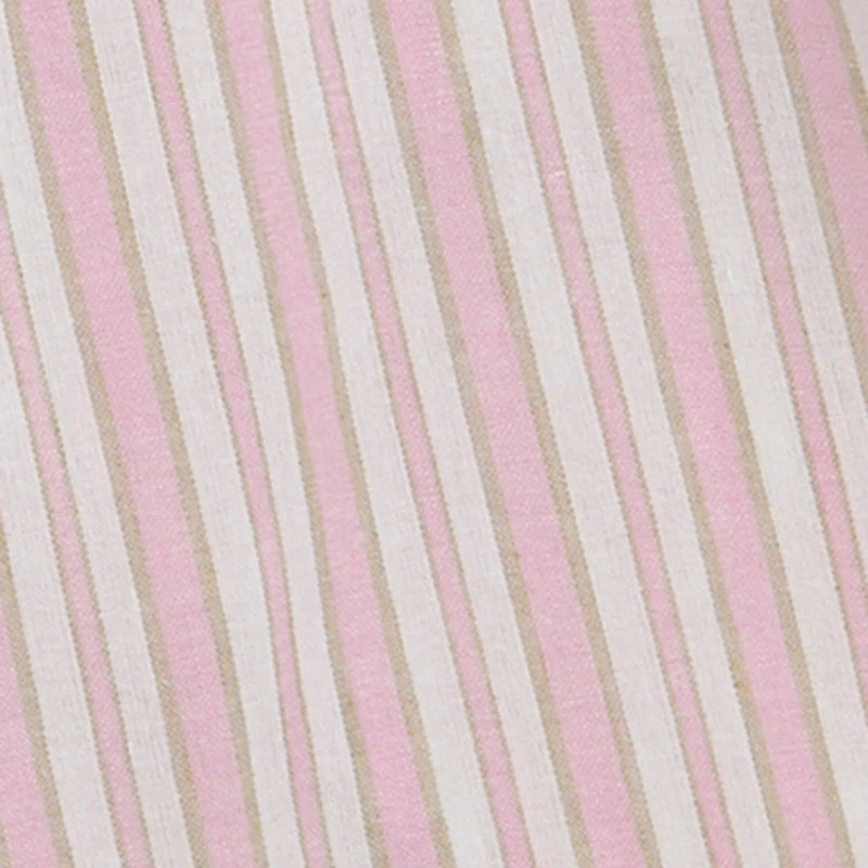 Girls Striped Button Front Romper