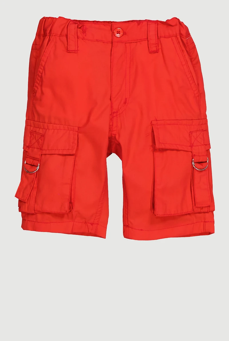 Little Girls Cargo Pocket Bermuda Shorts