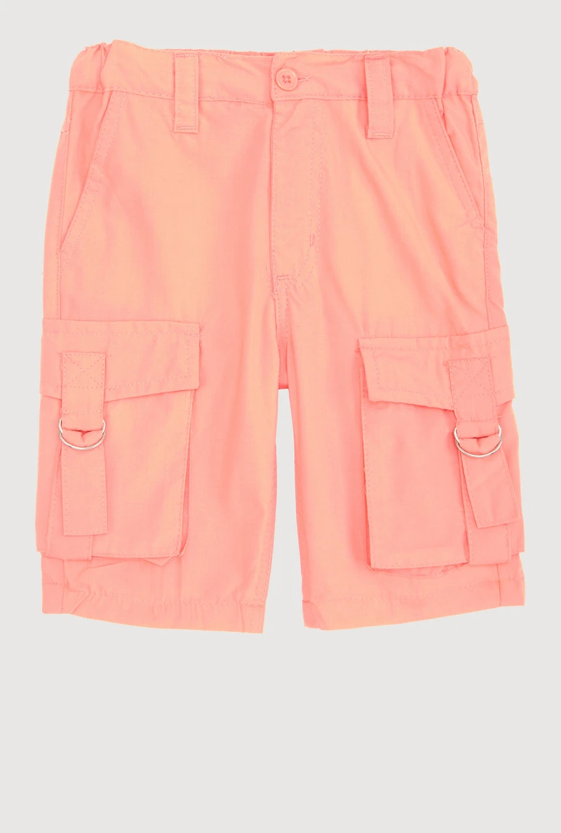 Little Girls Cargo Pocket Bermuda Shorts