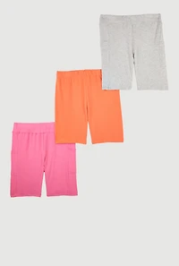 Girls Assorted Biker Shorts 3 Pack