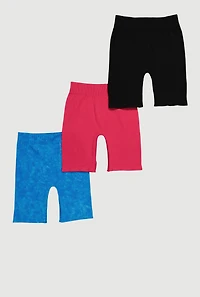Girls Seamless Assorted Bike Shorts 3 Pack