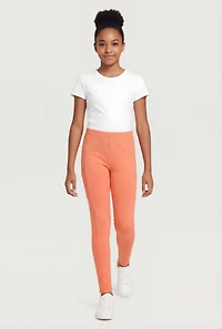 Girls Leggings with Cell Phone Pocket 3 Pack