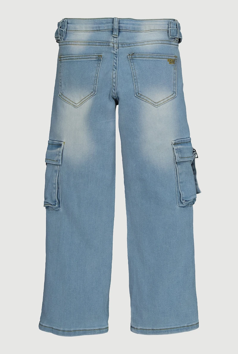 Girls Cargo Jeans with Buckles