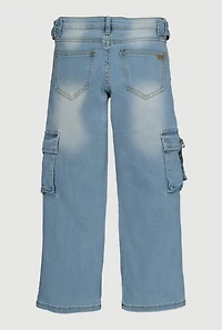 Girls Cargo Jeans with Buckles