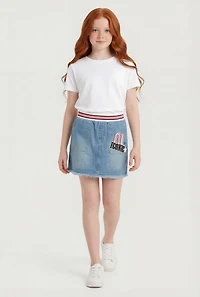 Girls 01 Iconic Denim Skirt