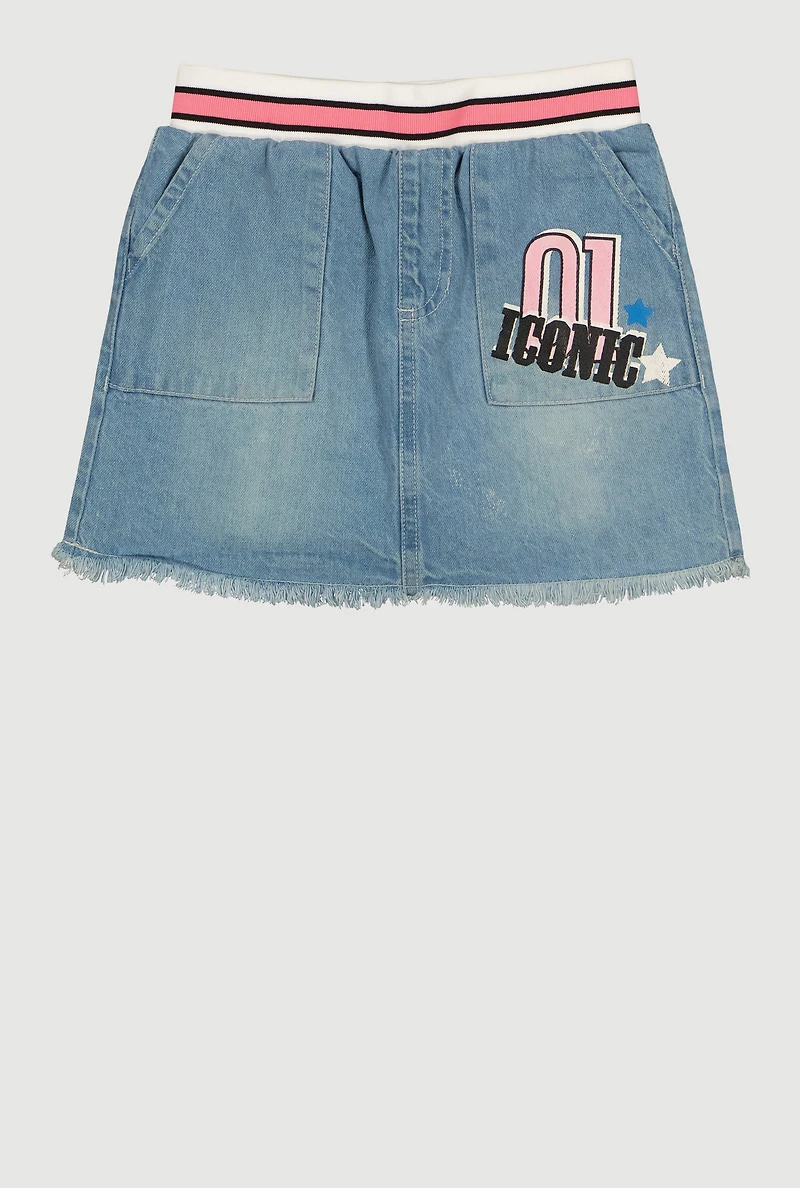 Girls 01 Iconic Denim Skirt