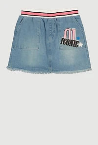 Girls 01 Iconic Denim Skirt