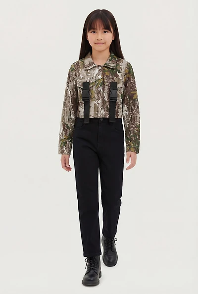 Girls Hunter Camo Utility Jacket