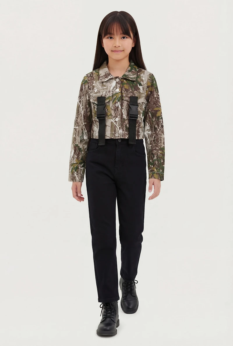 Girls Hunter Camo Utility Jacket