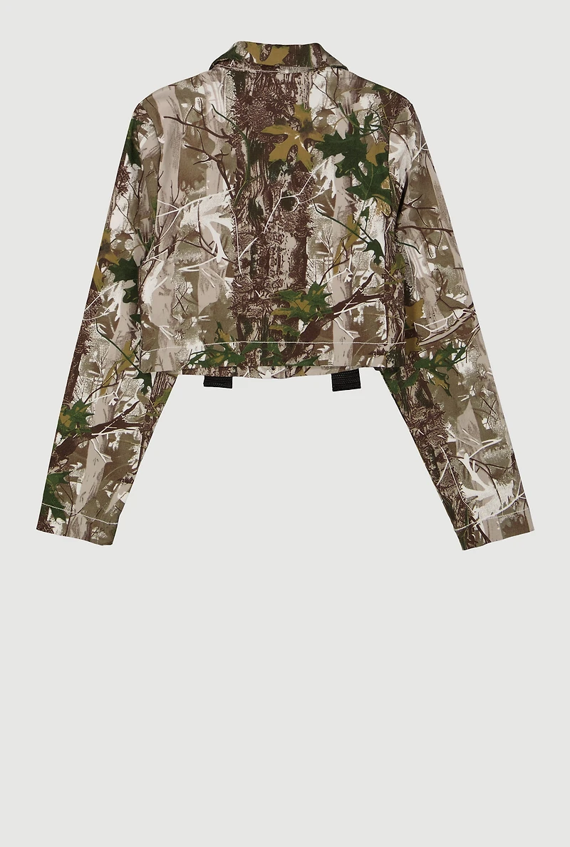 Girls Hunter Camo Utility Jacket