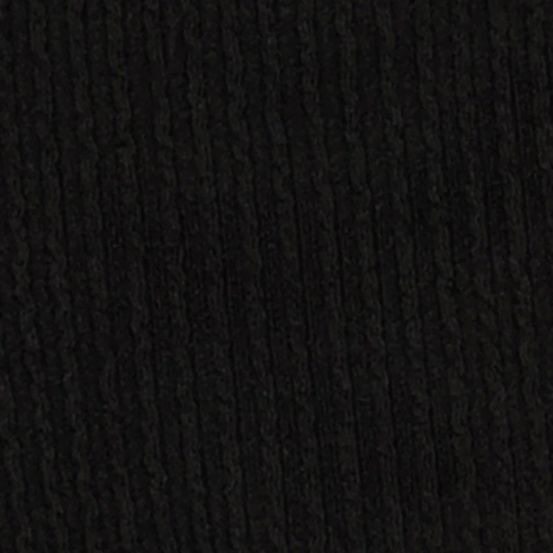 Little Girls Ribbed Knit Ruched Top with Bear Necklace