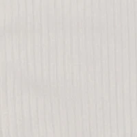 Little Girls Ribbed Knit Long Sleeve Tee with Bear Necklace