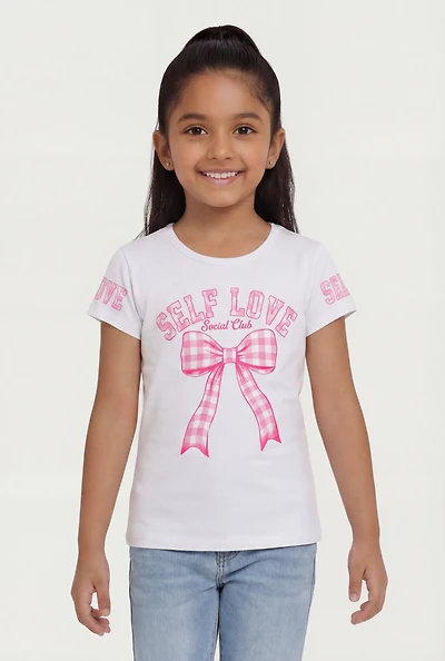 Little Girls Self Love Social Club Graphic Tee