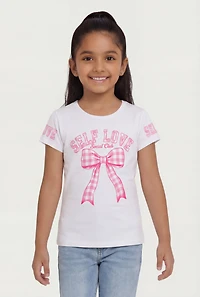 Little Girls Self Love Social Club Graphic Tee
