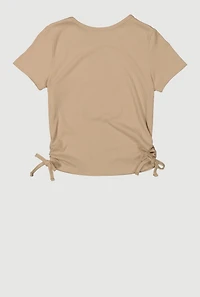 Girls Rhinestone Trim Cherry Patch Graphic Tee