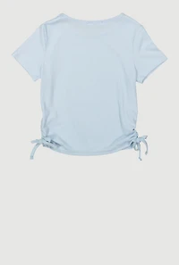Girls Rhinestone Trim Cherry Patch Graphic Tee
