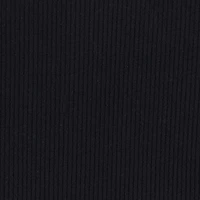 Girls Rib Knit Charm Detail Keyhole Neckline Tee