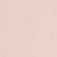 Girls Ribbed Knit Side Ruched Top with Charm Necklace