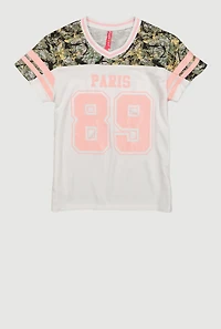 Girls Paris 89 Graphic Mesh Football Jersey