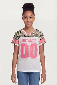 Girls Hunter Camo Royalty 00 Graphic Mesh Jersey
