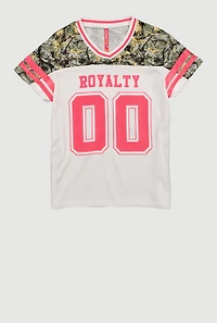 Girls Hunter Camo Royalty 00 Graphic Mesh Jersey