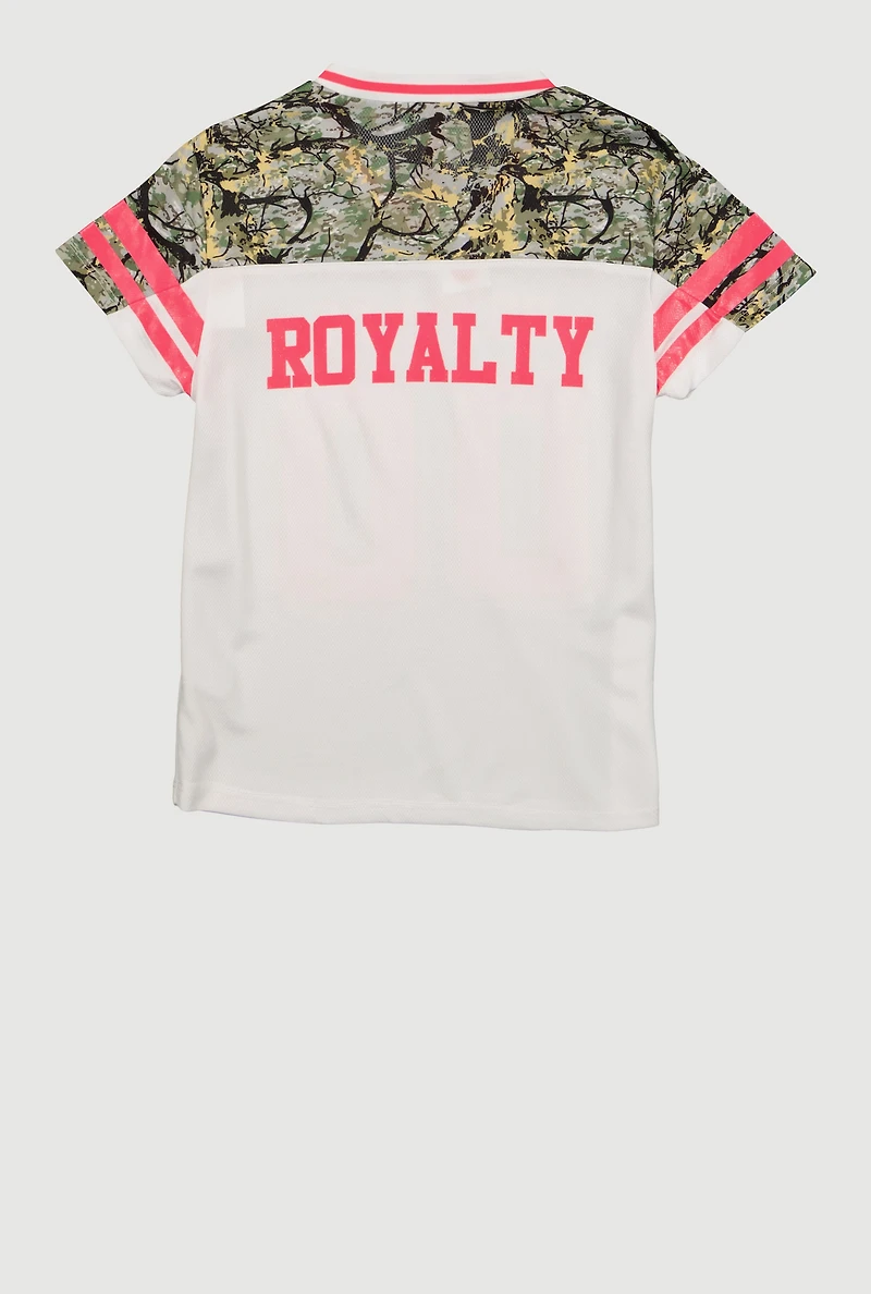 Girls Hunter Camo Royalty 00 Graphic Mesh Jersey