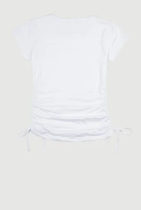 Girls Foil Screen Faith Makes It Possible Graphic Tee
