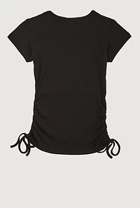 Girls 3D Rhinestone Future Influencer Graphic Top