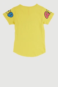 Girls Sequin Following God Graphic Tee