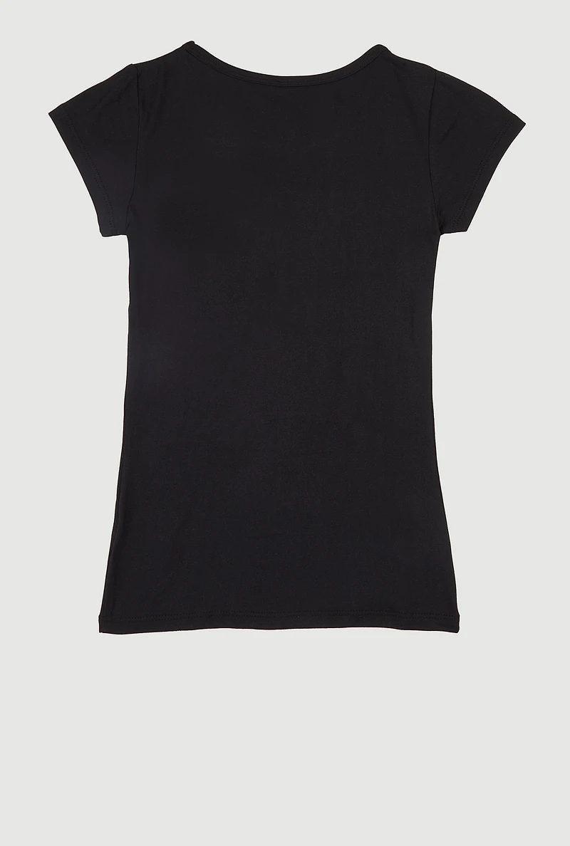 Girls Everything Starts With A Dream 3D Foil Tee