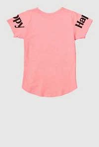 Girls Sequin What You Gotta Do Graphic Tee, Pink, Size 14-16