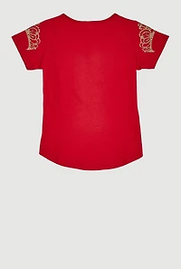 Girls She Glitter Sequin Graphic Tee