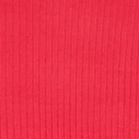 Girls Rhinestone Bow Keyhole Detail Ribbed Knit Tee