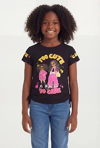 Girls Too Cute To Care Graphic Tee