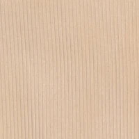 Girls Ribbed Knit Ruched Top with Cherry Necklace