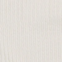 Girls Rib Knit Ruched Side Tee with Removable Cherry Necklace