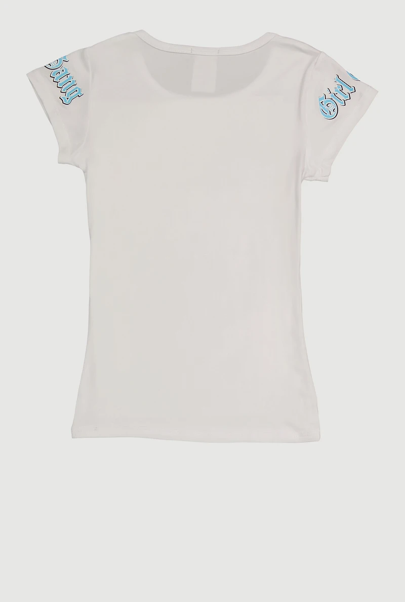 Girls Los Angeles Girl Gang Rose Graphic Tee