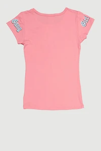 Girls Los Angeles Girl Gang Rose Graphic Tee